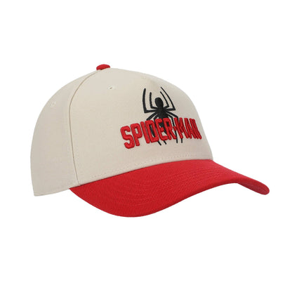 Marvel Spider-Man White Curved Bill Snapback