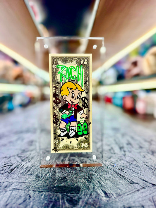 Richie Rich $2 Dollar Bill Art 5.0