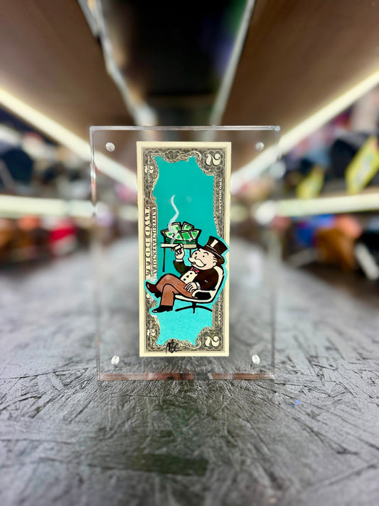 Mr Monopoly $2 Dollar Bill Art 54.0