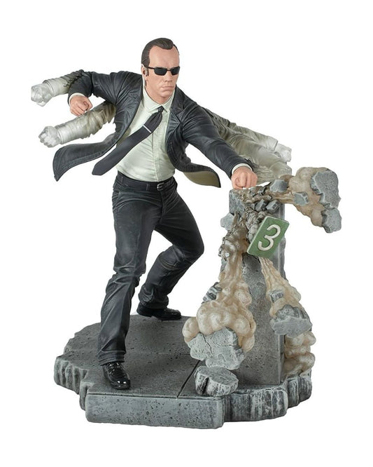The Matrix Gallery Diorama Agent Smith 10-Inch PVC Statue