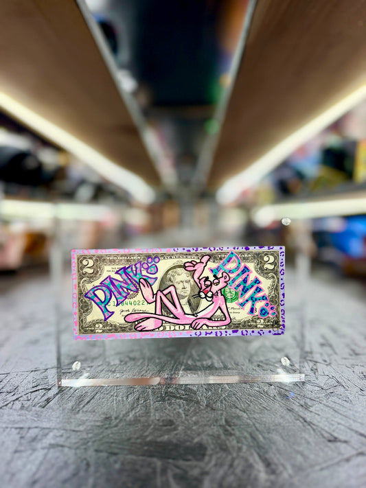 Pink Panther $2 Dollar Bill Art 11.5 - Shop Cool Tricks