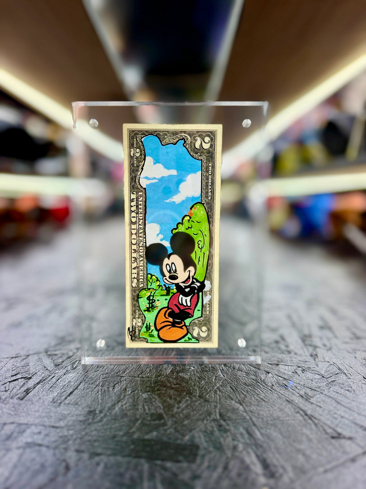 Mickey $2 Dollar Bill Art 9.0