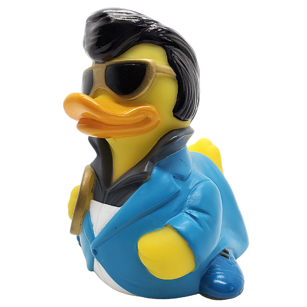 Blue Suede Duck Rubber Duck