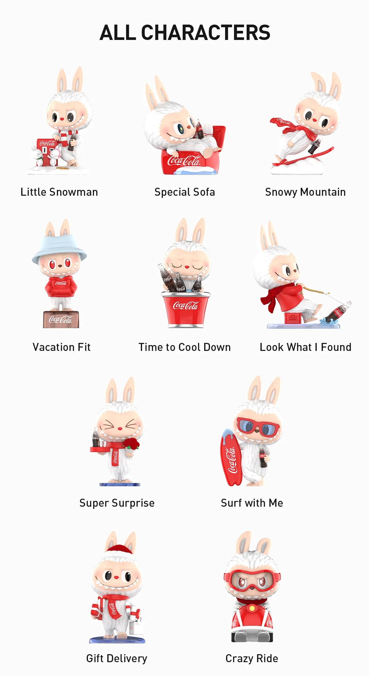 THE MONSTERS COCA-COLA Series Figures