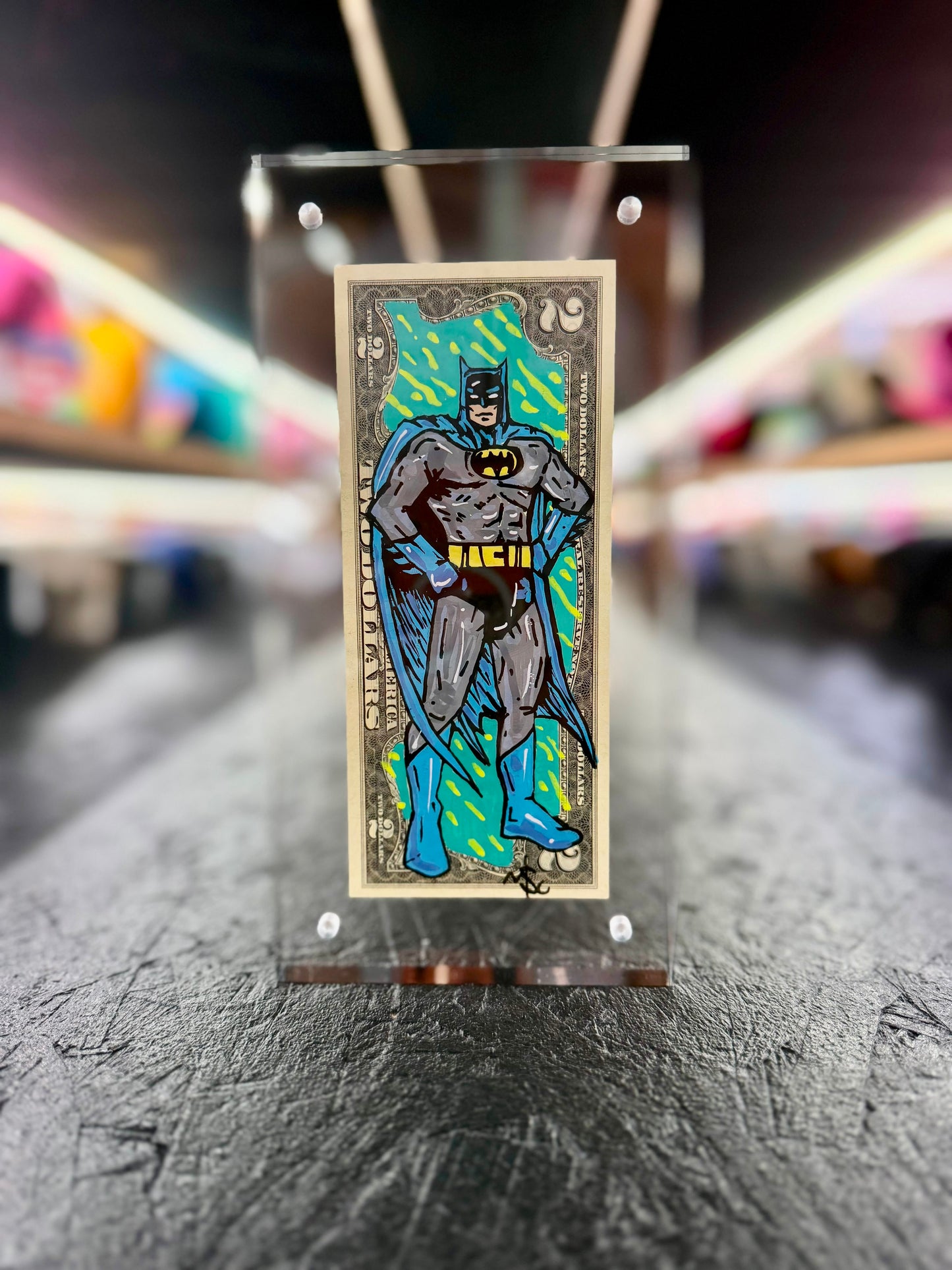 Batman $2 Dollar Bill Art