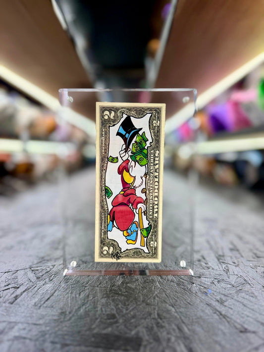 Scrooge McDuck $2 Dollar Bill Art 12.5