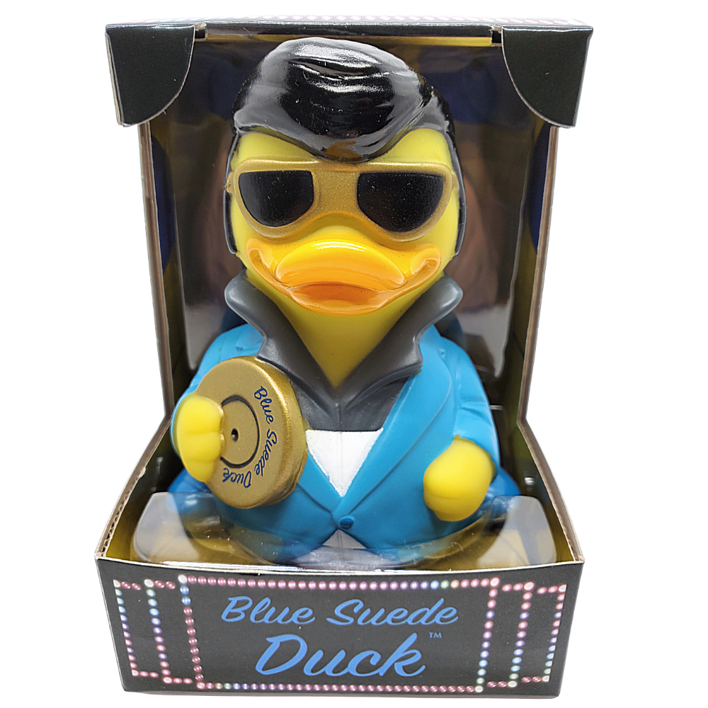 Blue Suede Duck Rubber Duck