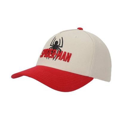 Marvel Spider-Man White Curved Bill Snapback