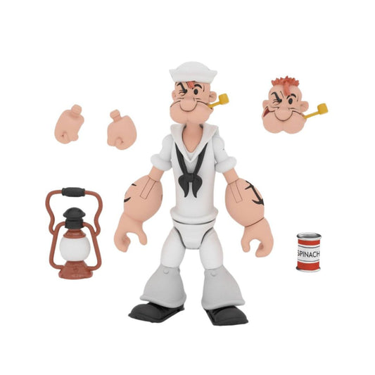 Popeye Classics Action Figure: Popeye White Sailor Suit