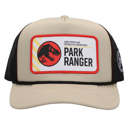 Jurassic Park Ingen Park Ranger Men's Tan Foam Trucker Hat - Shop Cool Tricks