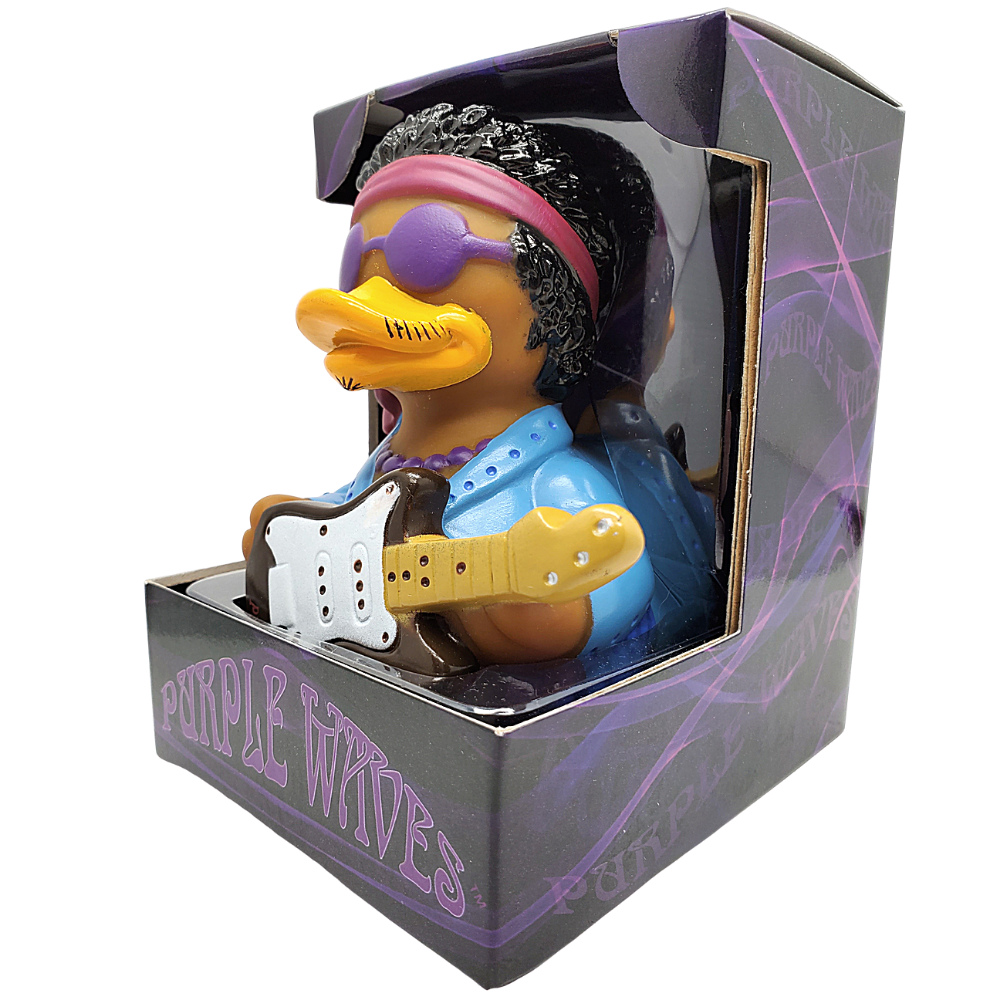 Purple Waves Rubber Duck