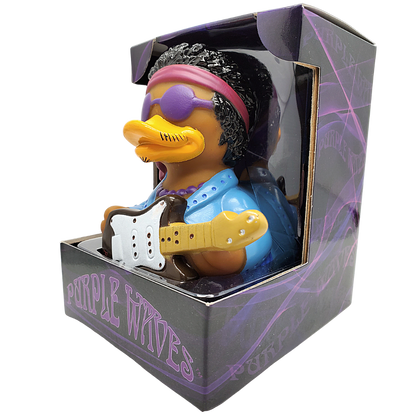 Purple Waves Rubber Duck