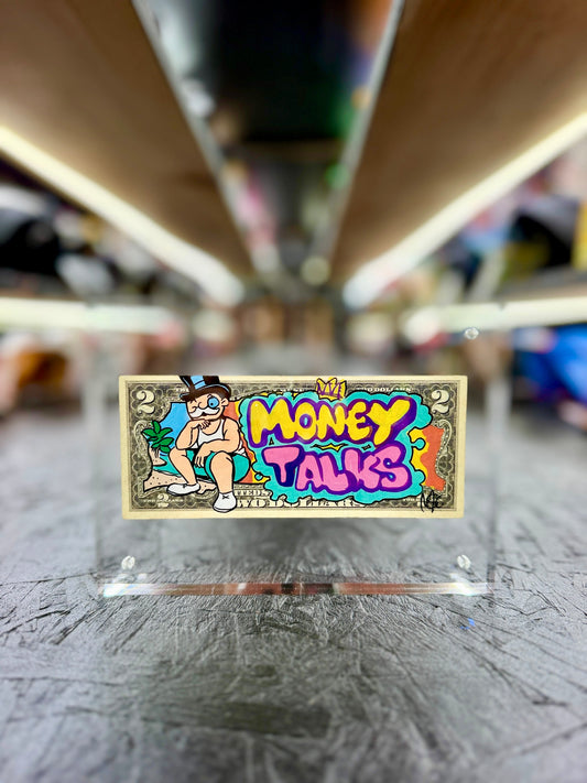 Mr Monopoly $2 Dollar Bill Art 52.0