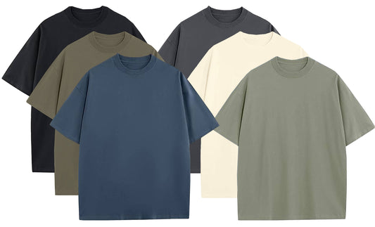Men's 100% Cotton Drop Shoulder Fashion Tees