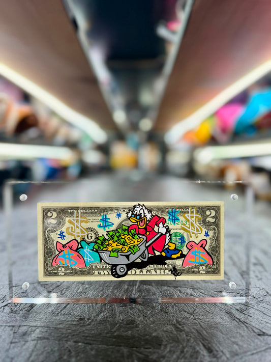 Scrooge McDuck $2 Dollar Bill Art 11.2