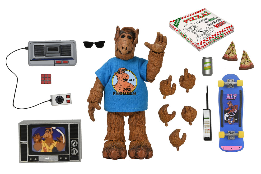 ALF - 7 IN SCALE ACTION FIGURE - ULTIMATE TOTALLY 80S ALF