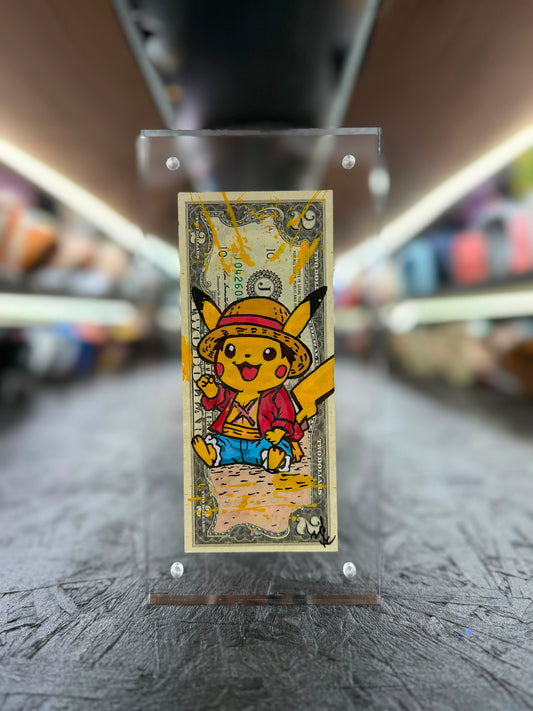 Pokemon "Pikachu" $2 Dollar Bill Art 8.0