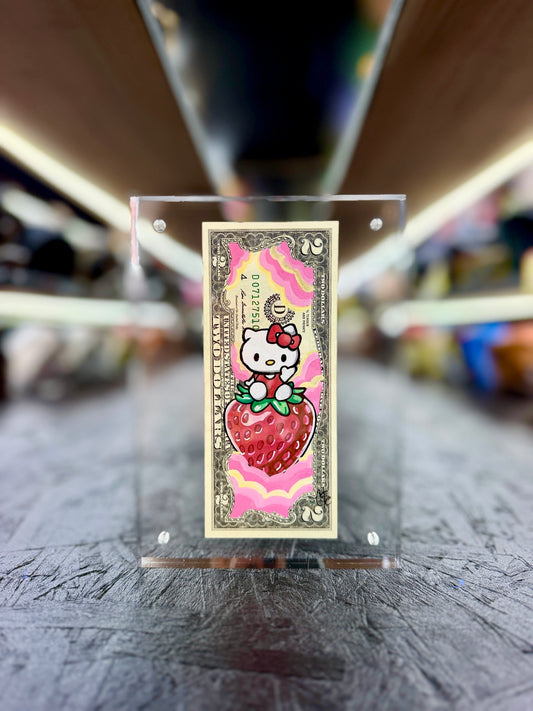 Hello Kitty $2 Dollar Bill Art 8.0
