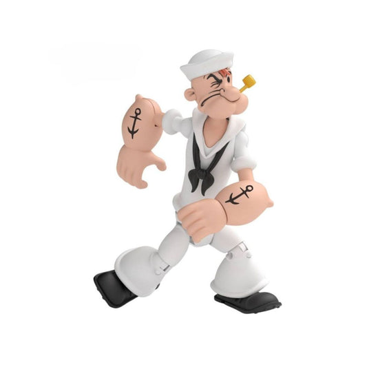 Popeye Classics Action Figure: Popeye White Sailor Suit