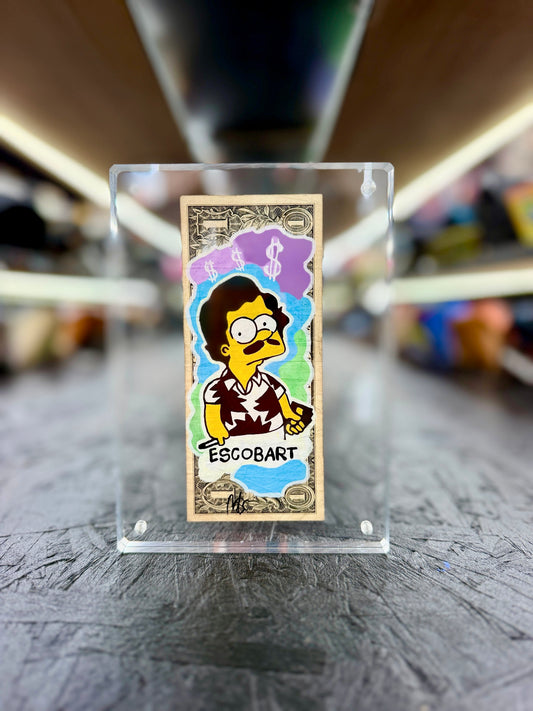 Simpsons (EscoBart) $1 Dollar Bill Art 11.5