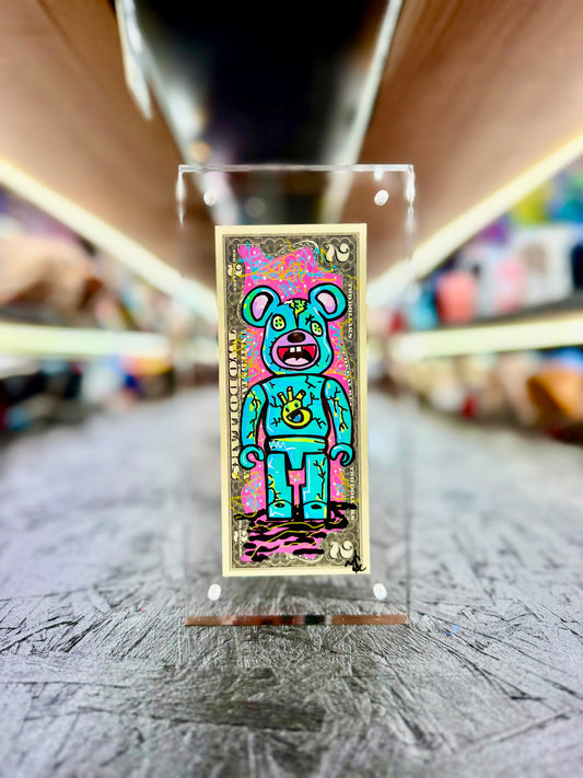 Bear Brick $2 Dollar Bill Art 8.0