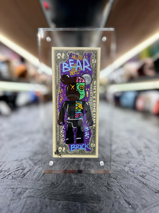 Bear Brick $2 Dollar Bill Art 6.0