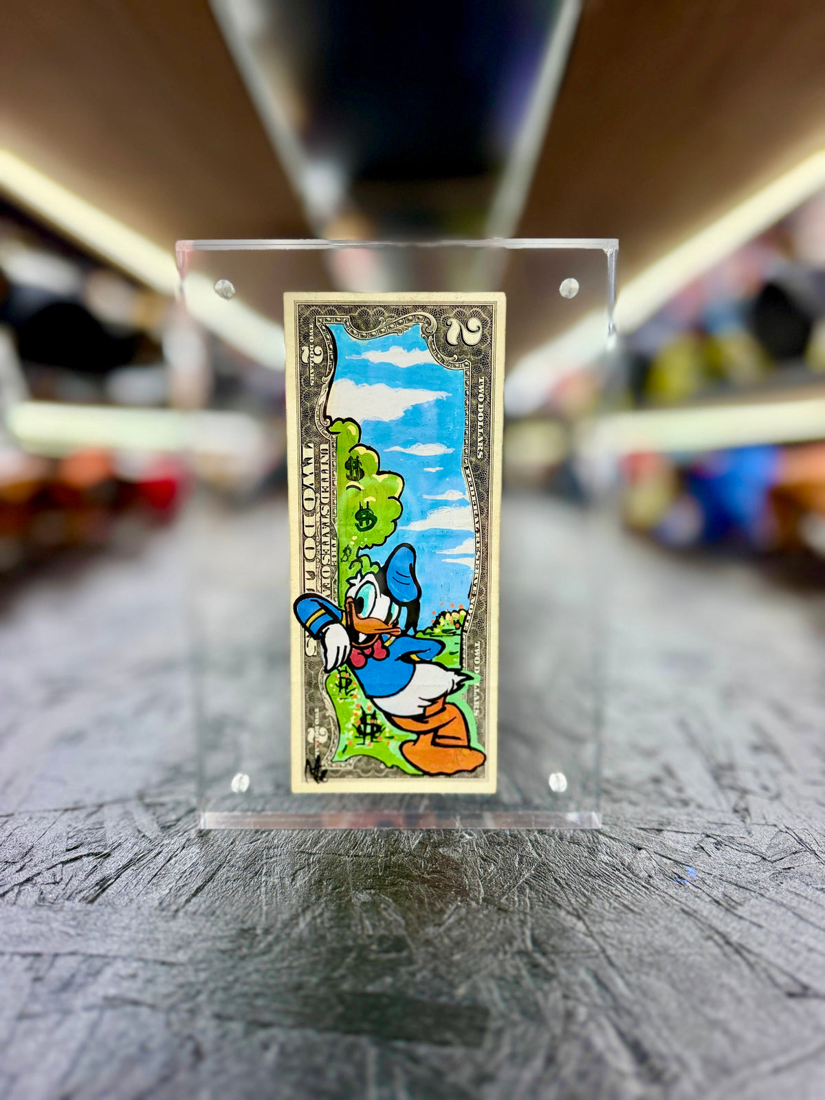 Donald Duck $2 Dollar Bill Art 10.0
