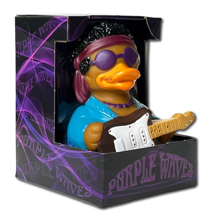 Purple Waves Rubber Duck