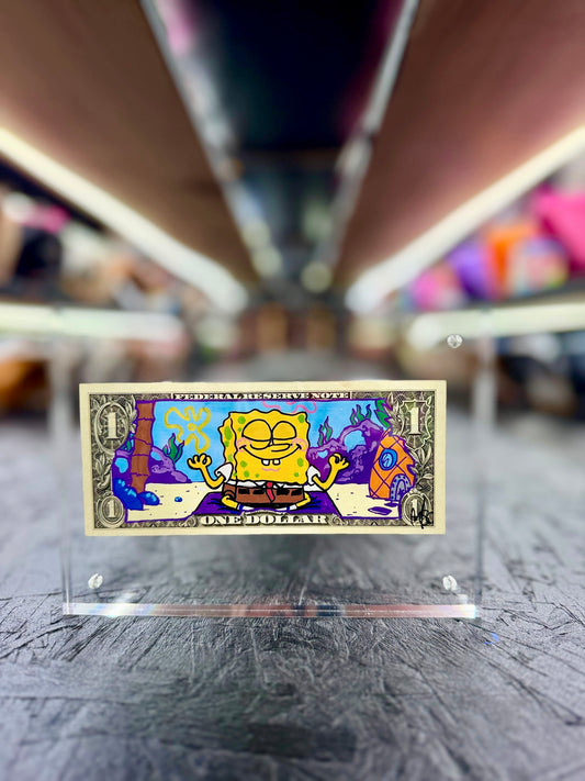 Spongebob $1 Dollar Bill Art 6.0