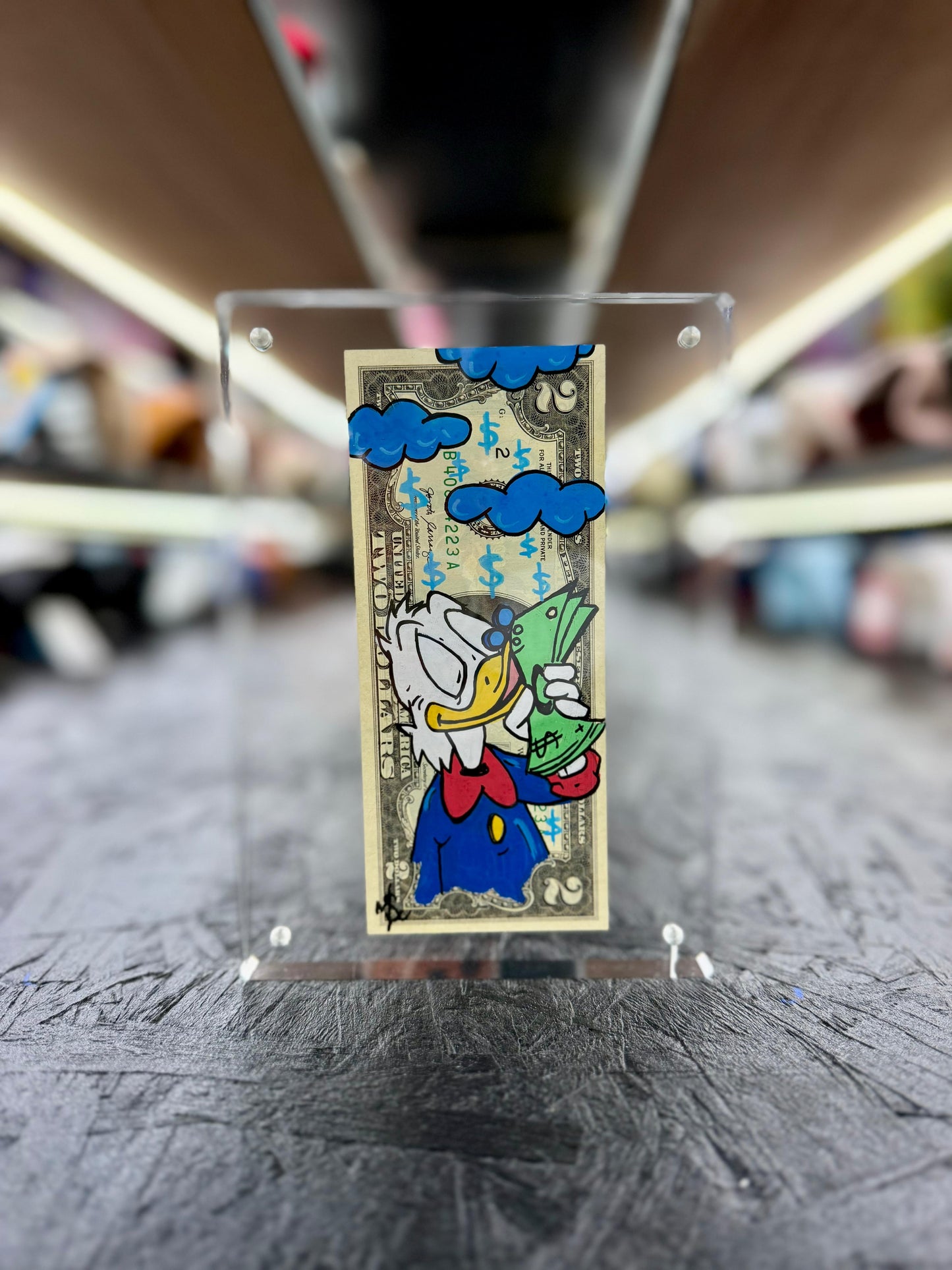 Scrooge McDuck $2 Dollar Bill Art 10.0