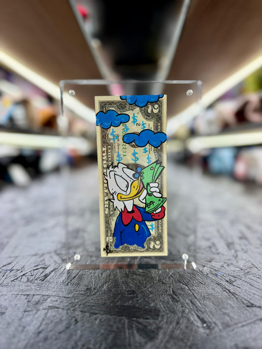 Scrooge McDuck $2 Dollar Bill Art 10.0