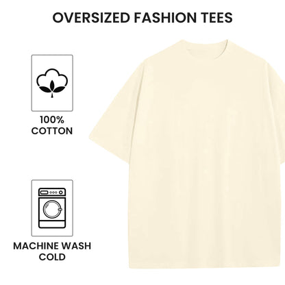 Men's 100% Cotton Drop Shoulder Fashion Tees