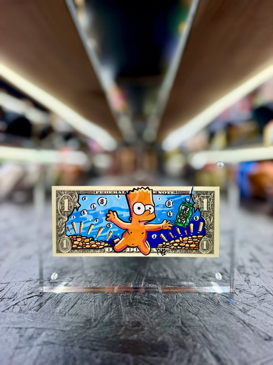 Simpsons (Bart) $1 Dollar Bill Art 11.3