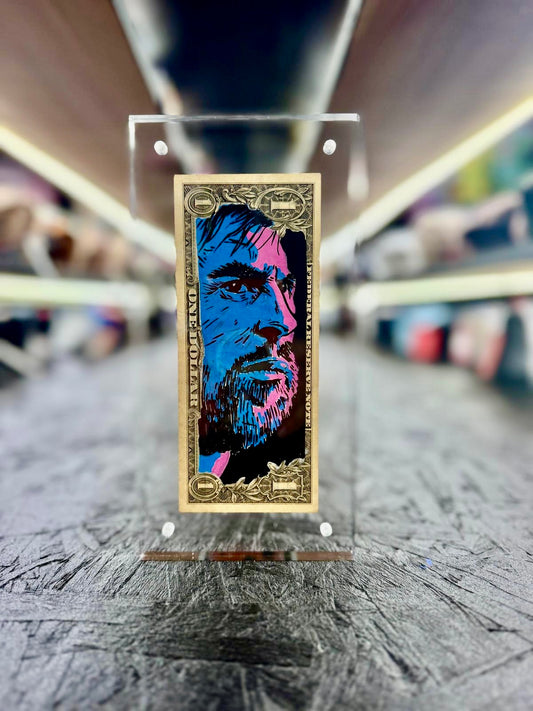 Messi $1 Dollar Bill Art 2.0