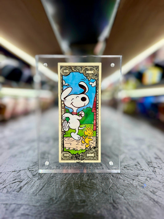 Snoopy $1 Dollar Bill Art 18.8