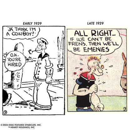 Popeye Classics Action Figure: Popeye 1st Appearance - black shirt