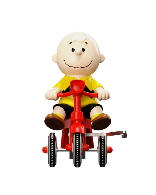 PEANUTS SUPER CYCLES - CHARLIE BROWN (YELLOW SHIRT W/ RED TRIKE)