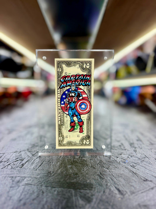 Captain America $2 Dollar Bill Art 3.0