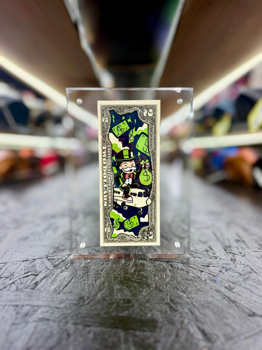 Mr Monopoly $2 Dollar Bill Art 54.1