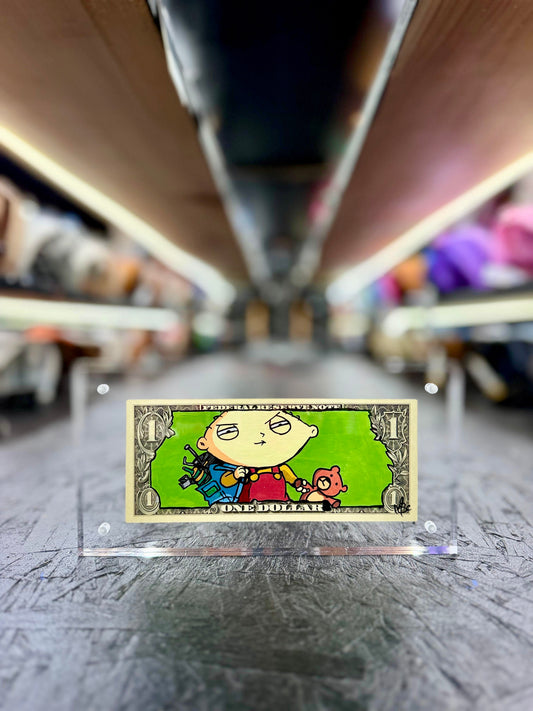 Family Guy (Stewie Griffin)  $1 Dollar Bill Art