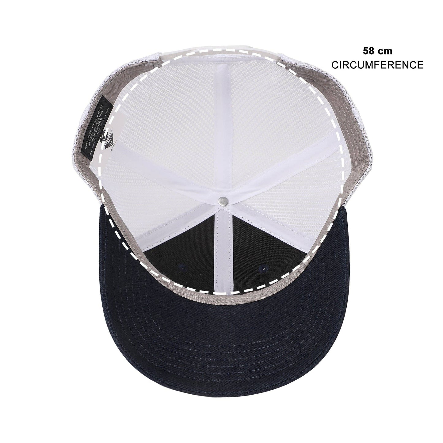 Superman 3D Embroidered Logo Navy Trucker Hat