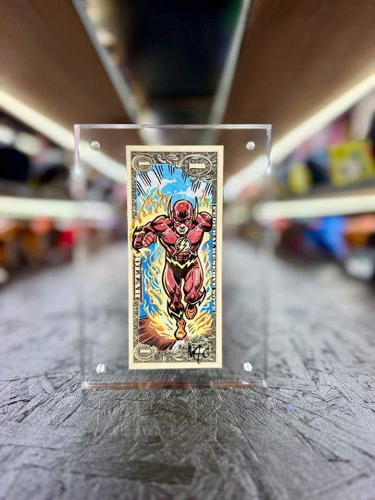 Barry Allen The Flash $1 Dollar Bill Art 1.0