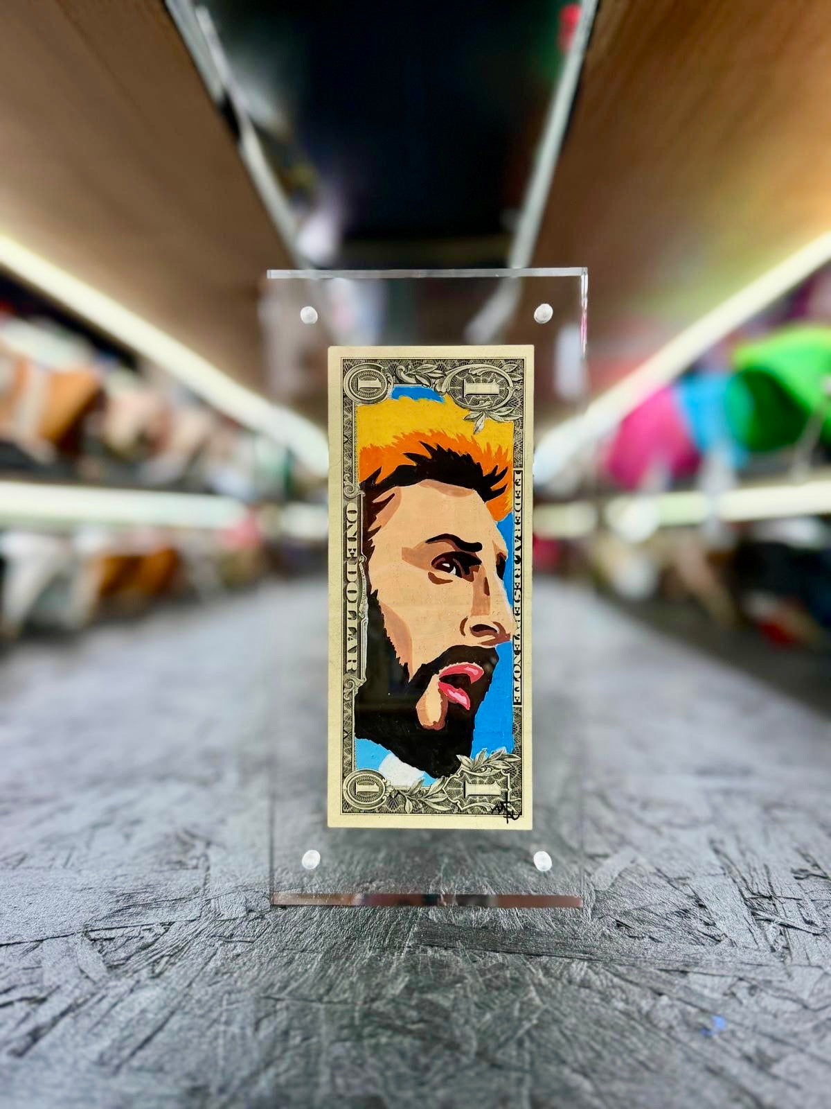 Messi $1 Dollar Bill Art 10.0