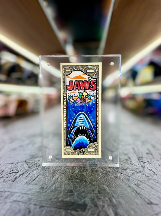Jaws & Krusty Clown $2 Dollar Bill Art 12.6
