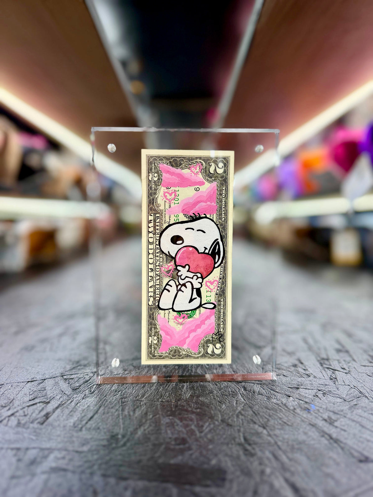 Snoopy $2 Dollar Bill Art 18.2