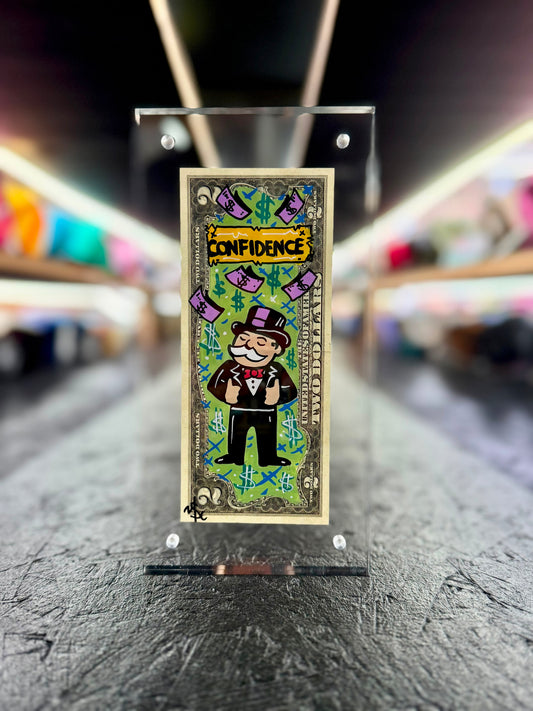 Mr Monopoly $2 Dollar Bill Art 15