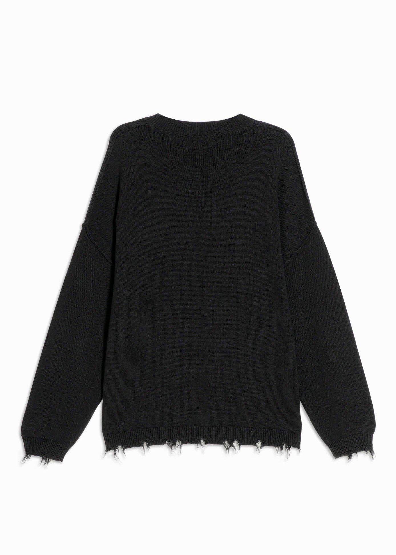 Konus Men's Oversize Sweater in Black