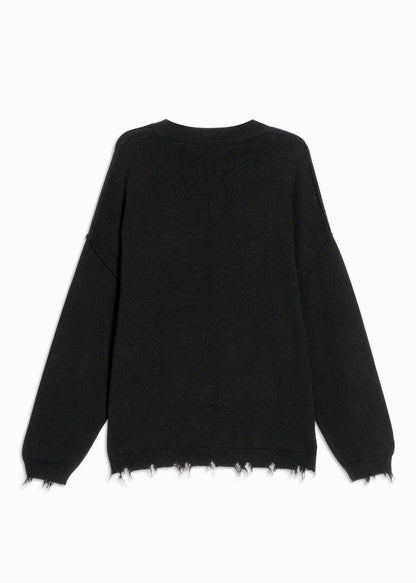 Konus Men's Oversize Sweater in Black