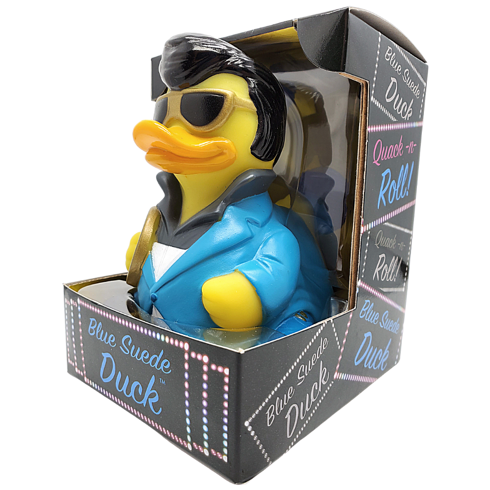 Blue Suede Duck Rubber Duck