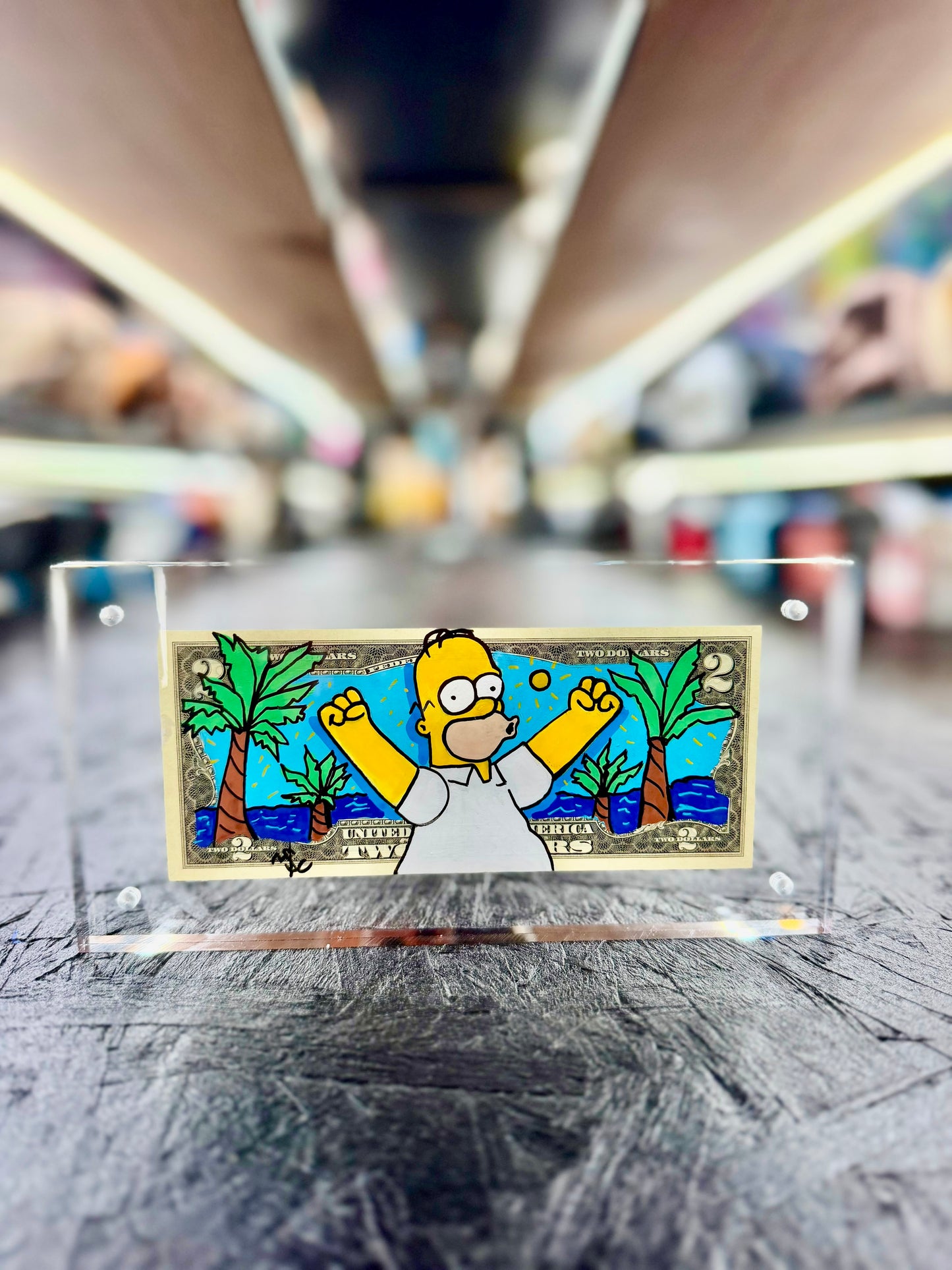 Homer $2 Dollar Bill Art